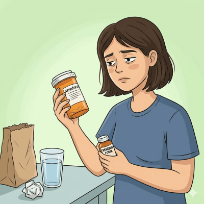 Depois de tomar antibióticos ou remédios fortes